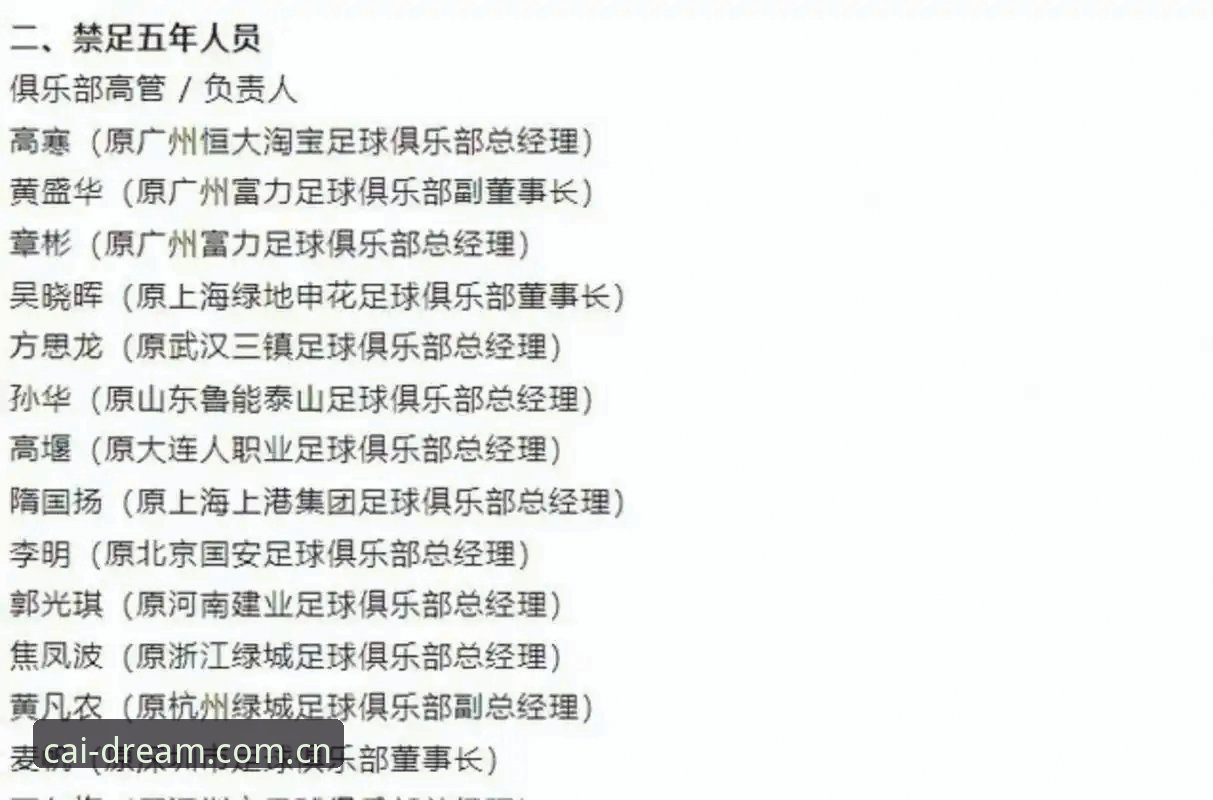 中国足坛反腐风暴第三批禁足名单解读与分析指南